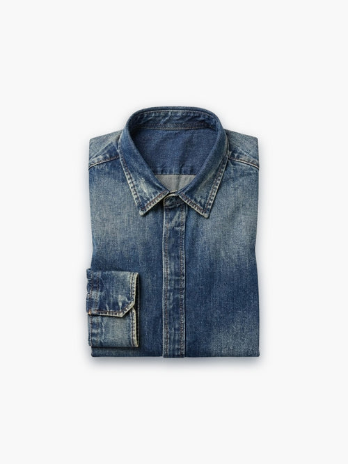 Denim Cotto Regular Shirt